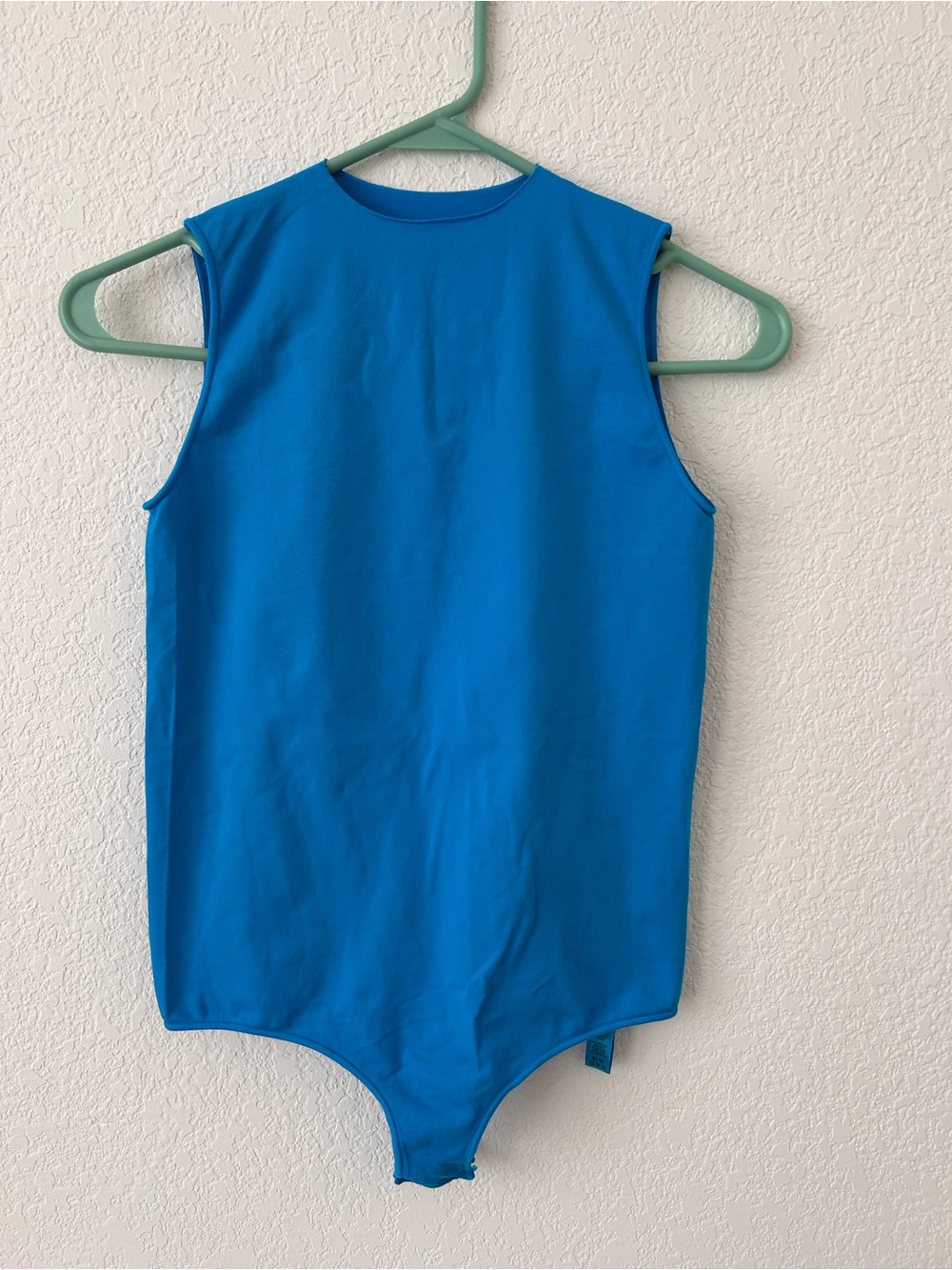 SKIMS Fits Everybody High Neck Bodysuit Neon Blue XL Like New - Picture 1 of 8